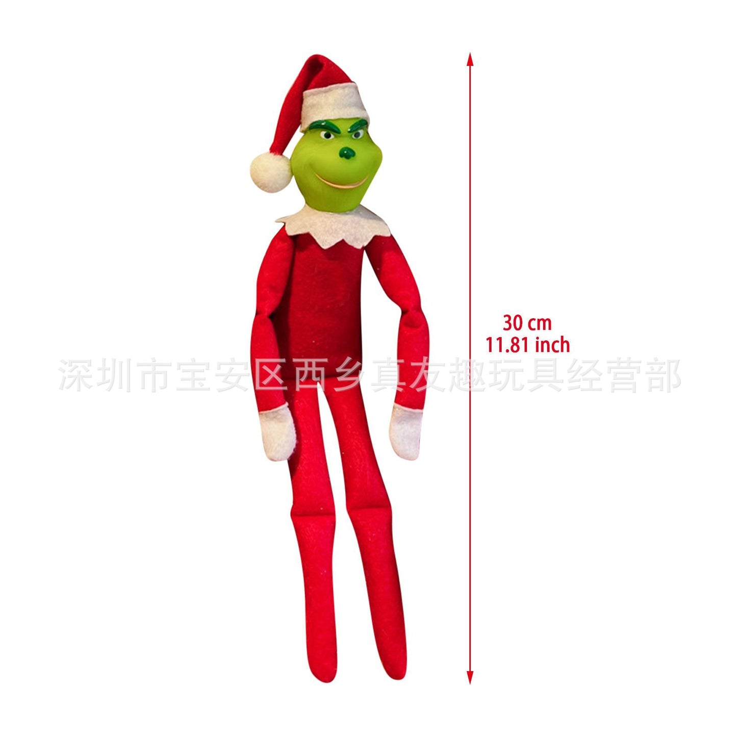 christmas decoration plush toy plush christmas elf doll christmas ornament dress up prosthetic leg factory stock