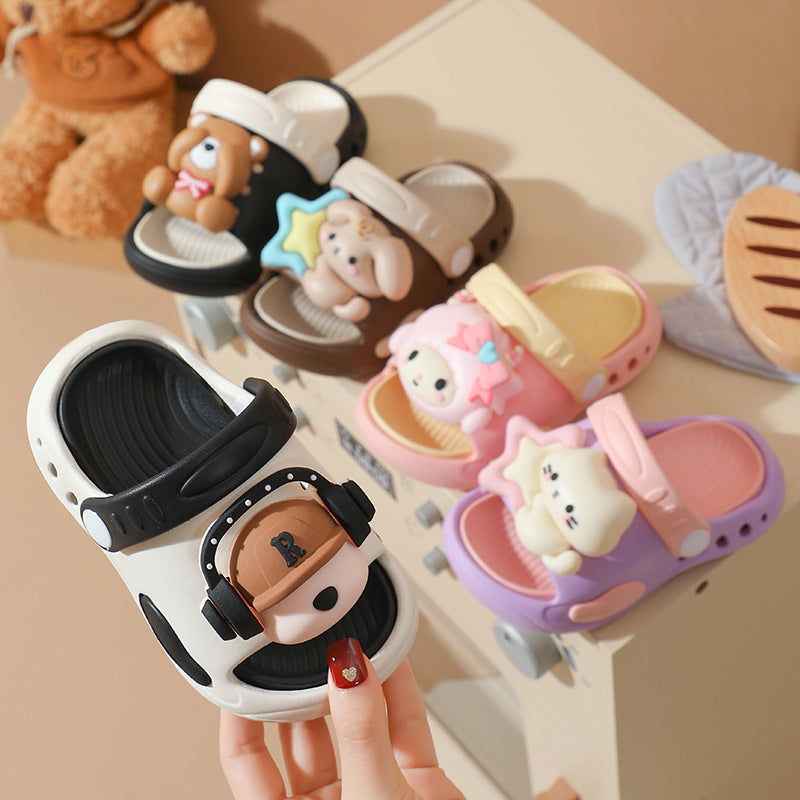 Children's slippers girls summer cute girls indoor home bath non slip kids baby princess sandals men