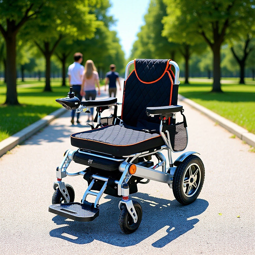 Yingkang aluminum alloy electric wheelchair car folding lightweight intelligent automatic elderly disabled portable mobility scooter four-wheel
