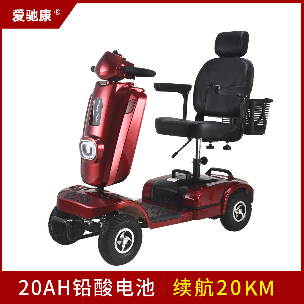Manufacturers supply strong old age scooters, four-wheeled two-seater electric disabled vehicles, sightseeing smart battery mopeds