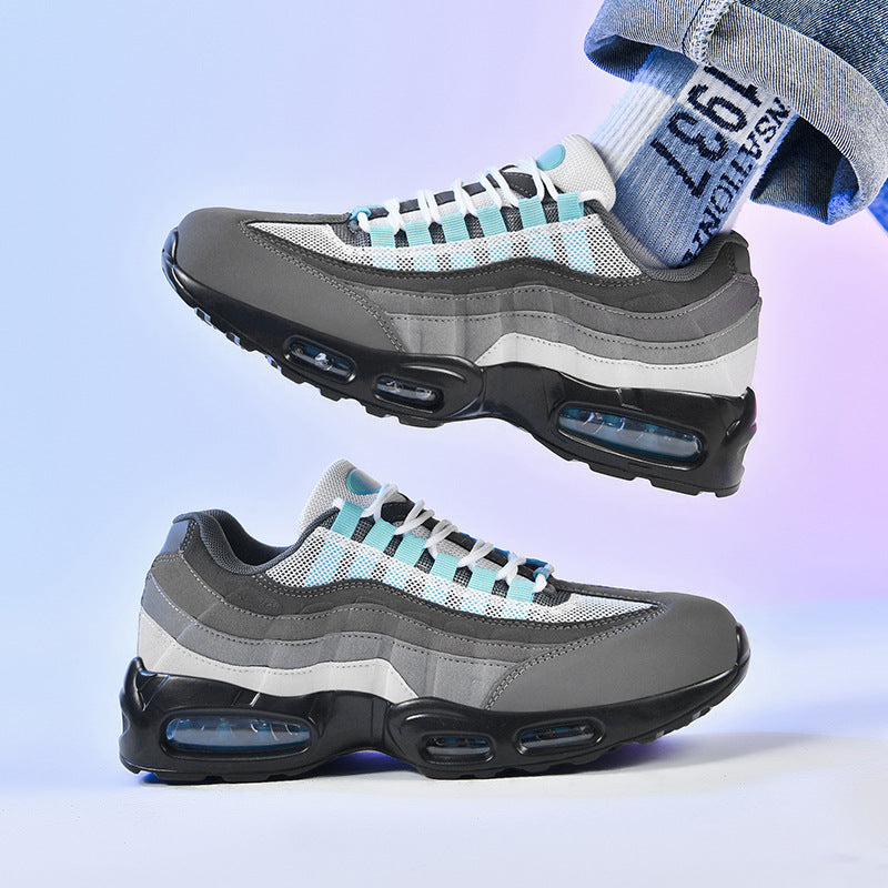Cross-border new fashion sneakers, couple air cushions, versatile trendy shoes, men's breathable casual shoes, one drop delivery NK95