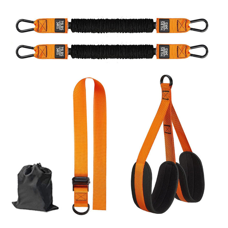 6pcs home user outside the workout pull-up auxiliary pull rope fitness sports horizontal bar pull belt sports equipment