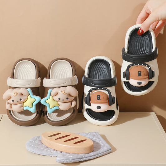 Children's slippers girls summer cute girls indoor home bath non slip kids baby princess sandals men
