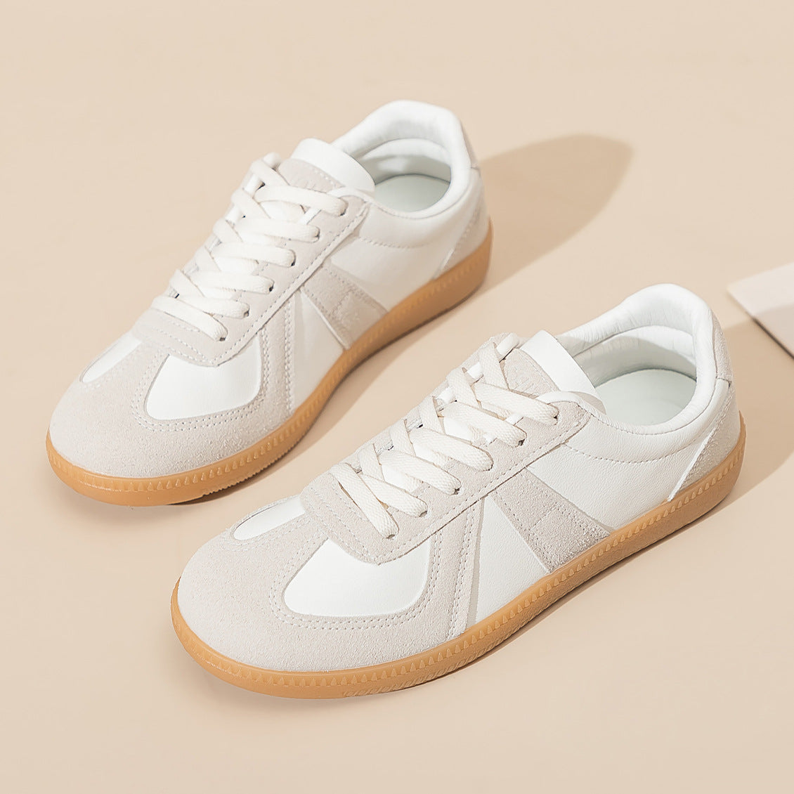 Couple shoes versatile casual little white shoes women's ins Korean version of men's and women's German training shoes flat shoes Forrest Gump shoes F8815