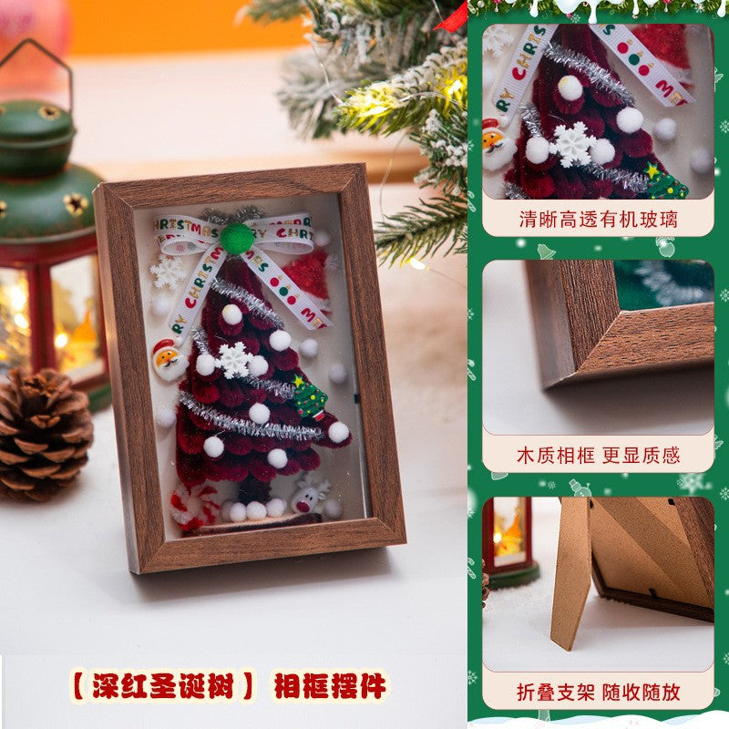 Christmas Hanging Decoration Christmas Tree Car Hanging Decoration Crypto Twist Stick Handmade DIY Material Pack Homemade Creative Gifts