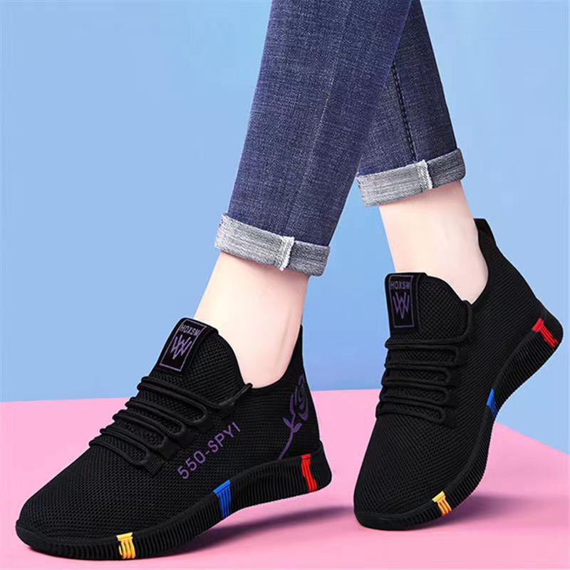 Women's cross-border new fashion versatile casual shoes women's cloth shoes flat shoes trendy sneakers women's wholesale