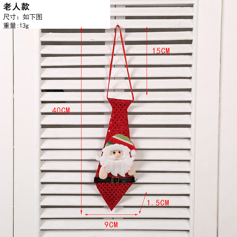 New Santa Claus Snowman Elk Pendant Creative Gift Tie Christmas Tree Decoration Supplies for Adults and Kids
