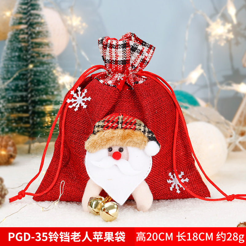 Christmas gift apple bag tote bag adult children children Christmas gift decoration high-end gift bag