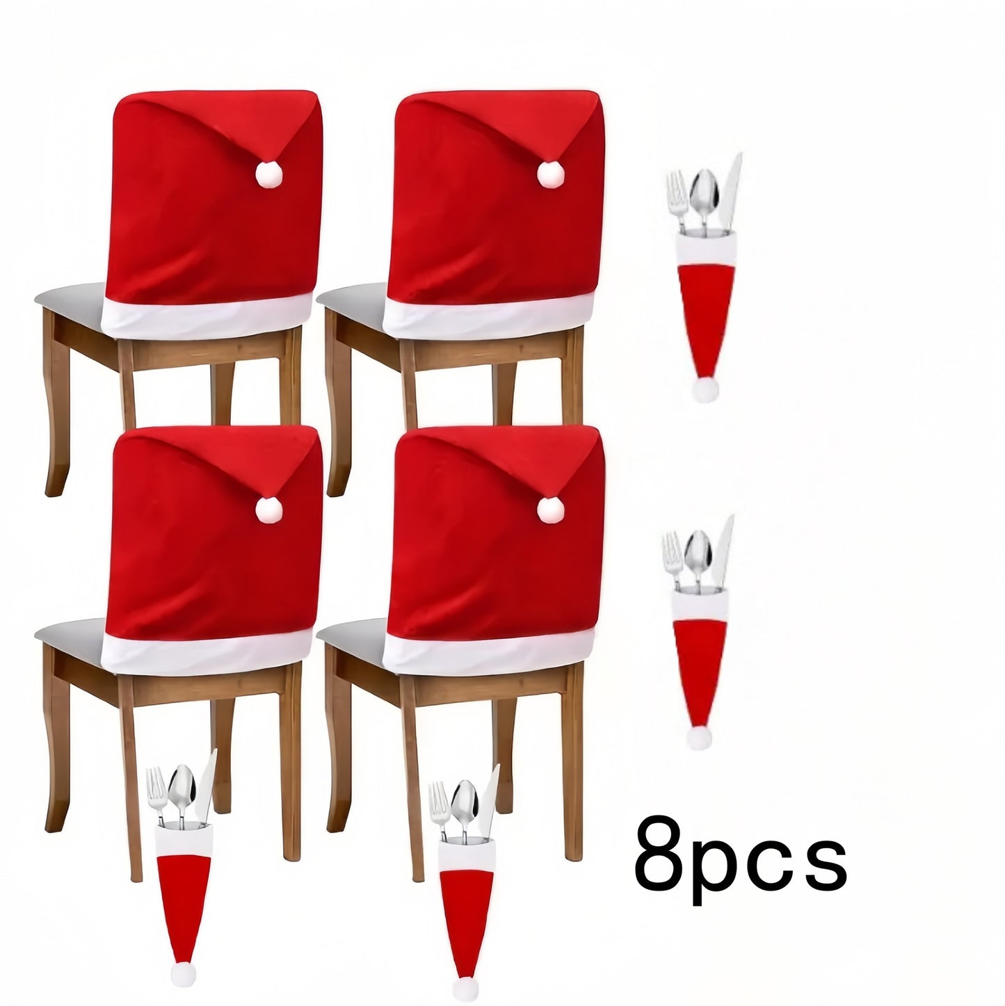 Cross-border foreign trade Christmas decorations Christmas chair cover non woven chair cover Christmas daily necessities decoration