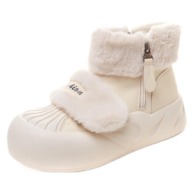 High-top shoes platform soles increase the height of the furry fashion dad shoes women's 2025 new super popular Korean version of student sports shoes