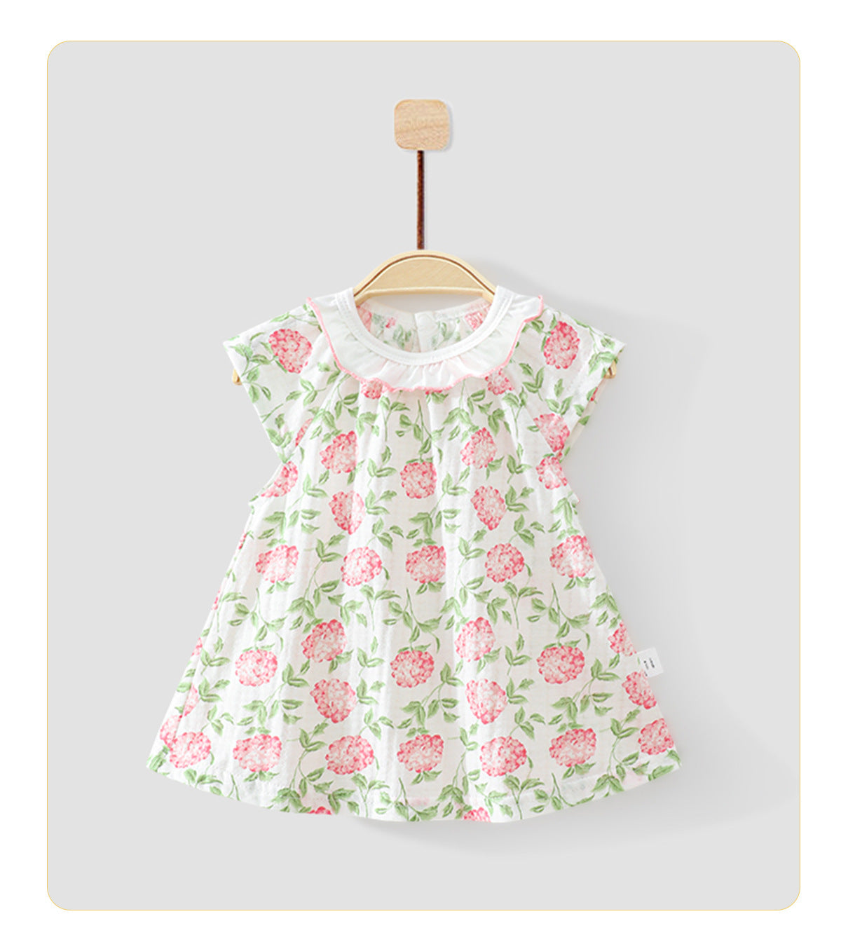 Korean children's floral skirts, girls' spring clothes, foreign girls, princess dresses, summer baby dresses, baby summer dresses
