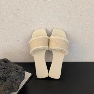 Fairy style summer retro temperament cross strap roman shoes beach shoes soft soled open toe straight buckle sandals women