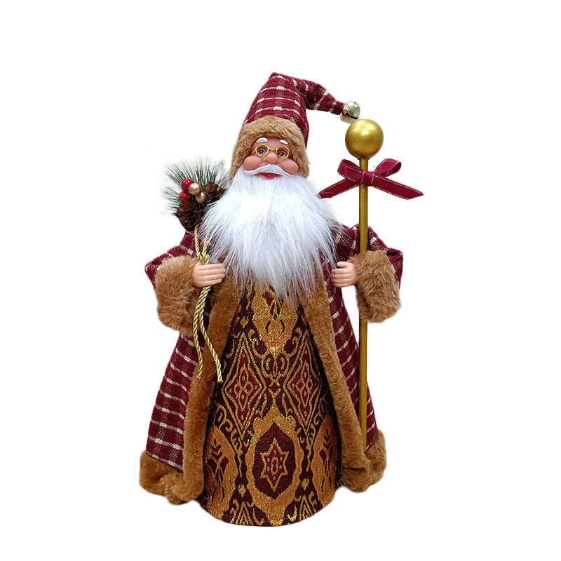 Christmas tree top star old man new Santa Claus ornament doll Christmas gift vibe decoration holiday gifts