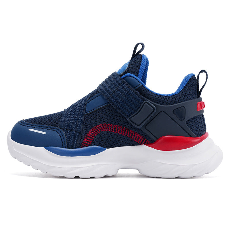 Boys' Sneakers 2026 Fall/Winter New Cross-border Wholesale Children's Mesh Breathable Casual Shoes Medium and Large Children's Running Shoes