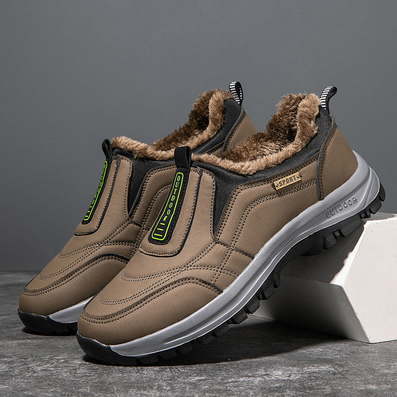 New TRONG CAVALRY New Men's Casual Shoes Outdoor Sports Shoes for the Elderly Suede Foot Rubber Sole