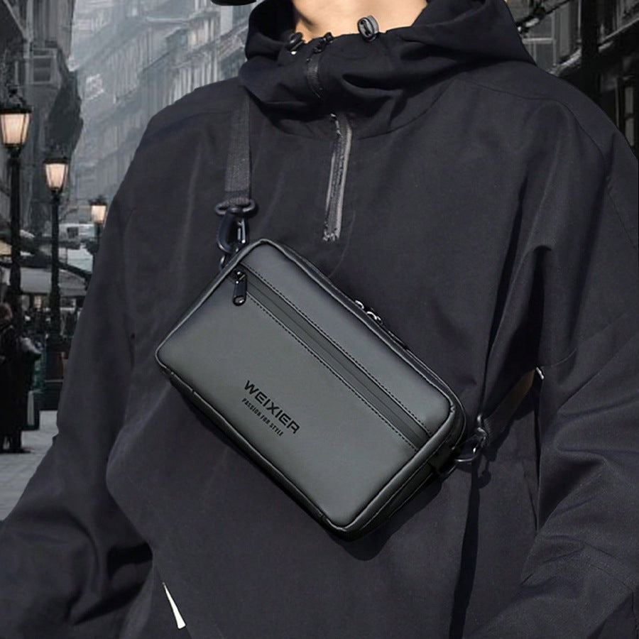 Cross-border fashion new men's shoulder bags, trendy brand small square bags, business commuter men's bags, outdoor crossbody bags, men's bags