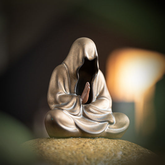 Chinese Zen ceramics, figure crafts, phaseless ornaments, home tea room, tea table decorations, landscaping