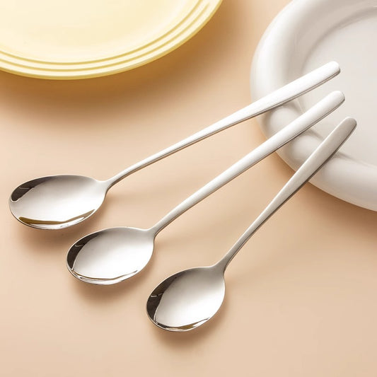 316 stainless steel spoon, Korean spoon, high-value tableware, household dining soup spoon, thickening stir, dessert, coffee spoon