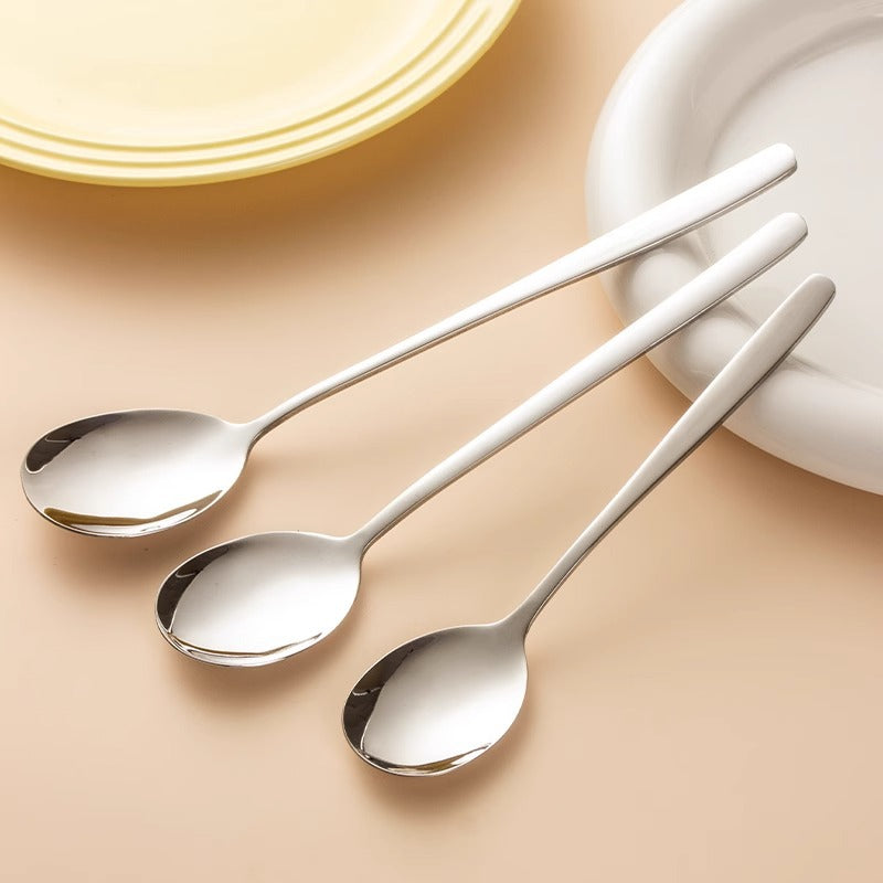316 stainless steel spoon, Korean spoon, high-value tableware, household dining soup spoon, thickening stir, dessert, coffee spoon
