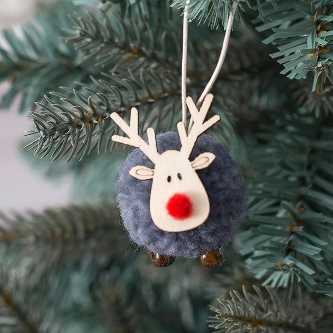 Internet celebrity christmas tree bell pendant new year hanging bell christmas decoration doorbell hanging christmas car hanging wind chime gifts