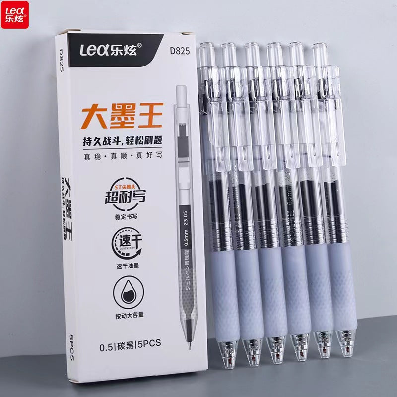 Quick Dry Large Capacity Press Gel Pen 0.5mm Big Ink King Giant Can Write Black Signature Pen Student Stationery Wholesale