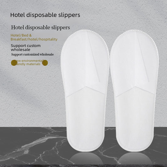 Hotels and guesthouses disposable slippers B&B thickened non-woven slippers high foam slippers manufacturers spot wholesale environmental protection