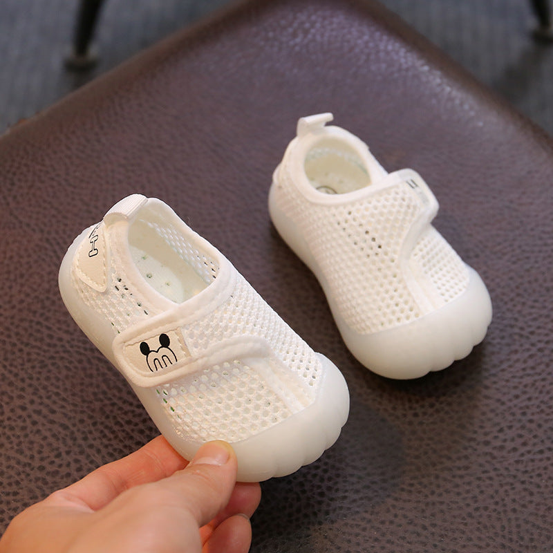 Children's flying shoes, boys and girls, children's toddler shoes, breathable mesh sports shoes, soft bottom, children's baby mesh shoes, foreign trade