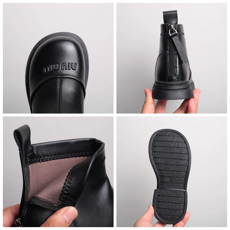 Girls Boots 2025 New Fall Winter Children's Martin Boots Girls Waterproof Baby Boots Soft Sole Leather Boots Princess Boots