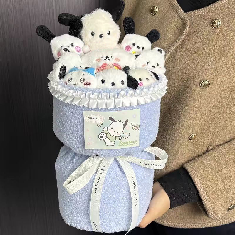 Christmas gifts kulomi dolls cartoon bouquet dolls forever peanut birthday gifts for girls friends and girlfriends