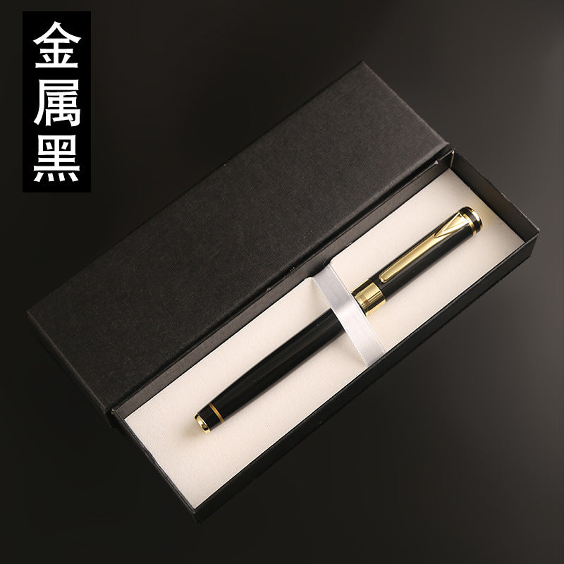 Hard pen calligraphy pen boxed multi-color metal pen body business gift Ming student training class with pen gift