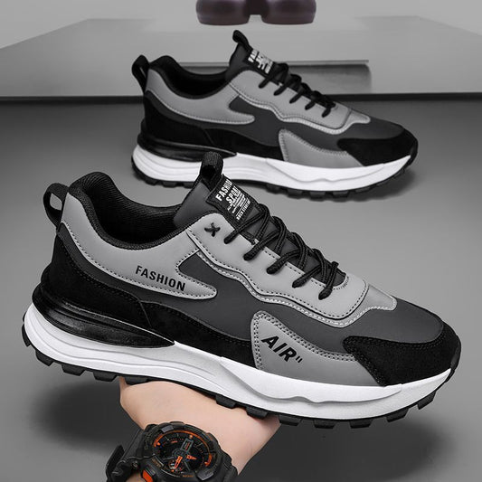 Men's shoes sneakers 2025 new spring casual shoes summer work to work leather waterproof non-slip labor protection tide shoes