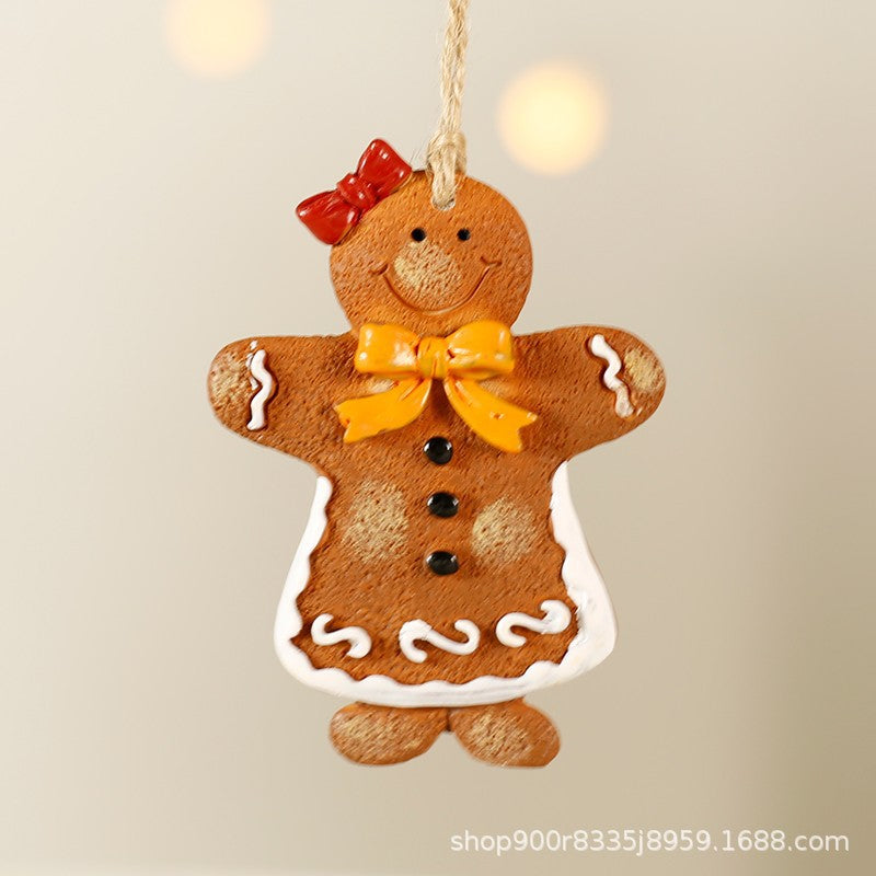 Cross-border Christmas ornaments, small pendants, Santa Claus, Christmas tree decoration pendants, small pendants, resin ornaments, gifts