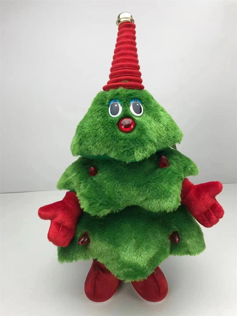 Christmas electric plush toy Christmas tree will sing, dance and glow Christmas tree party holiday decoration gifts