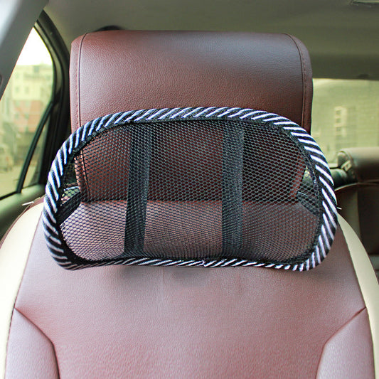 Car headrest comfortable, breathable, cool hollow neck pillow, car interior supplies, summer empty mesh mini car pillow