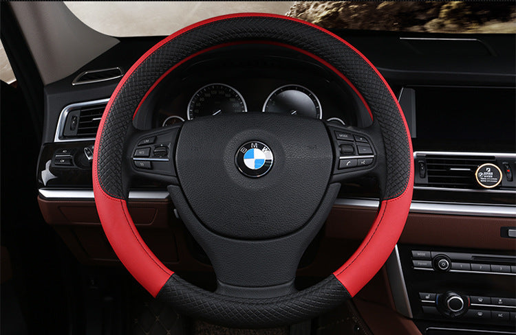 Manufacturers wholesale car steering wheel cover four seasons anti-slip sweat wicked car handlebar cover fashion thin decorative interior supplies