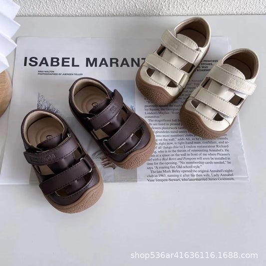 Children's sandals, spring and summer baby shoes, soft soles, non-slip baby toddler shoes, boys' single shoes, 1-2 years old, girls' shoes