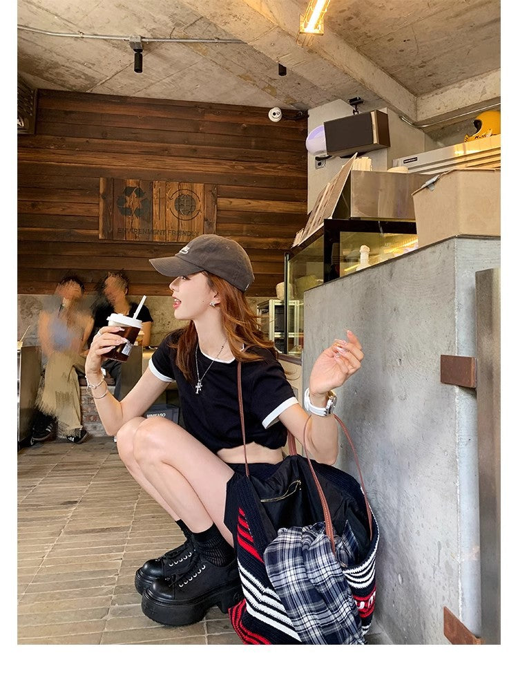 Grape mom has the same style as the big round toe 7cm thick sole heightening lace-up round toe white shoes casual canvas shoes for women autumn and winter