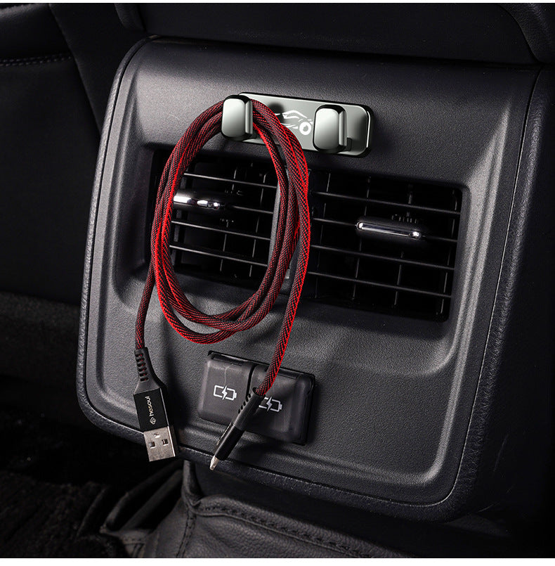 Car hook front row metal multi-functional storage small hook car interior supplies sticky co-pilot hook