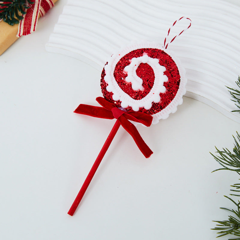 Christmas ornaments, bubble candy cane, red and white christmas tree, creative gifts, hotel mall window decoration pendants