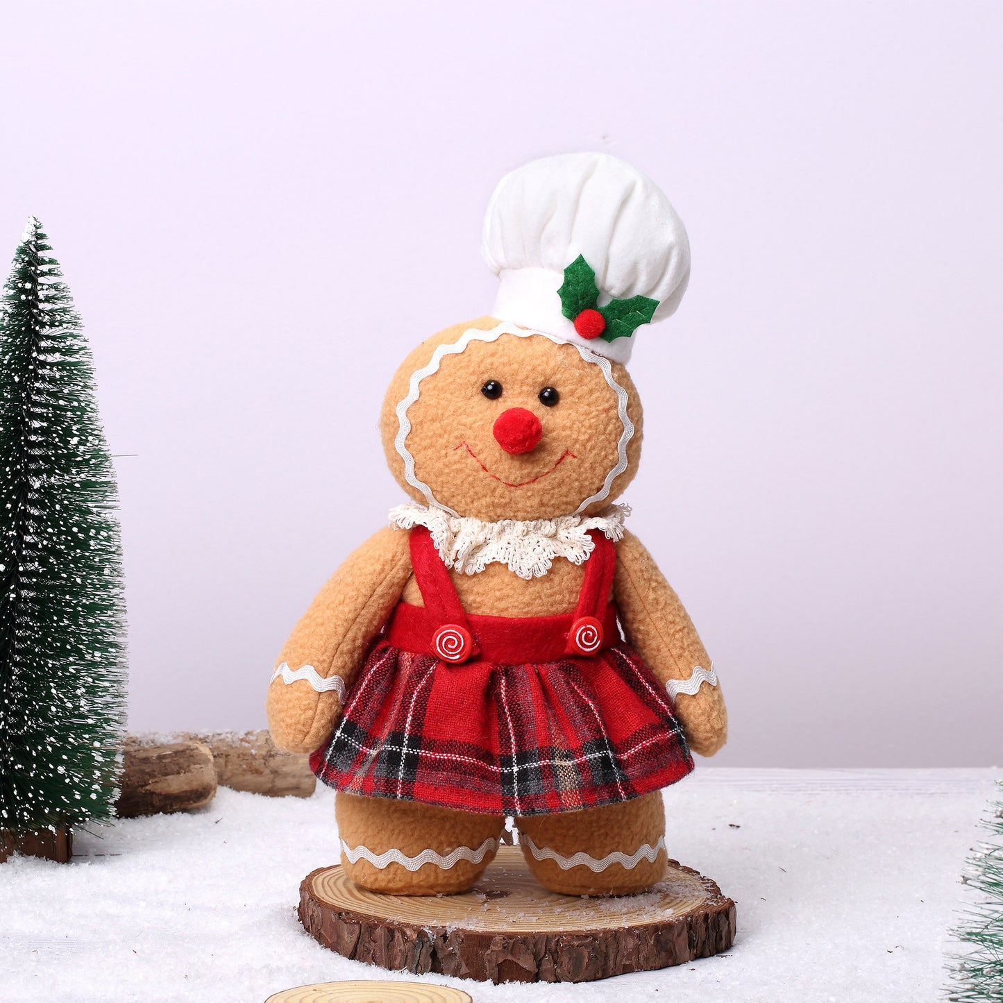 2024 foreign trade new Christmas decoration gingerbread doll dolls European and American toy ornaments wool dwarf dolls