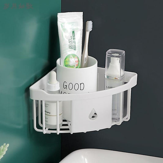 Bathroom rack small size kitchen toilet wall bathroom free punch triangular wall corner corner wall toilet