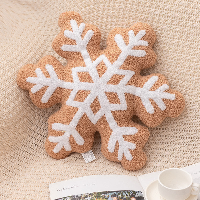 Cross-border Christmas igloo snowflake wreath candy plush pillow festive atmosphere decoration ornament gift cushion hug