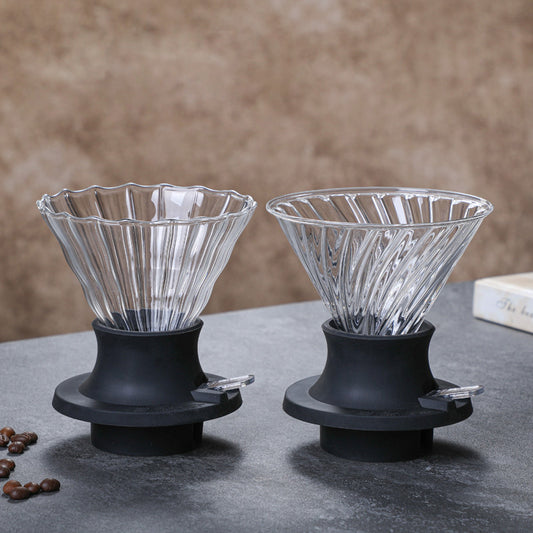 Coffee pot filter cup funnel pour-over Americano pot strainer glass cloud pot coffee pot filter set