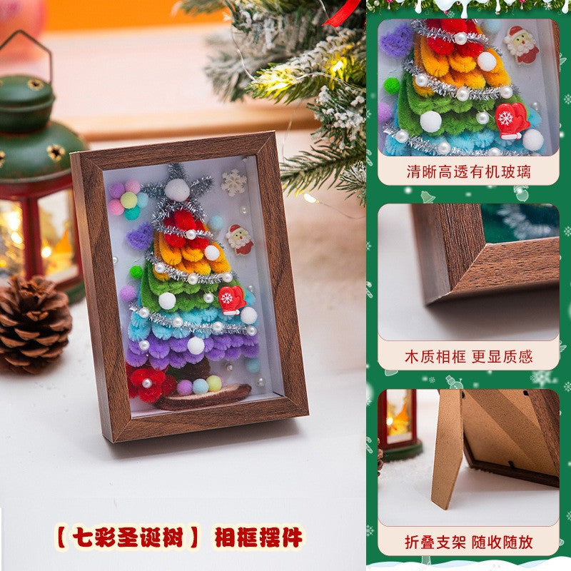 Christmas Hanging Decoration Christmas Tree Car Hanging Decoration Crypto Twist Stick Handmade DIY Material Pack Homemade Creative Gifts