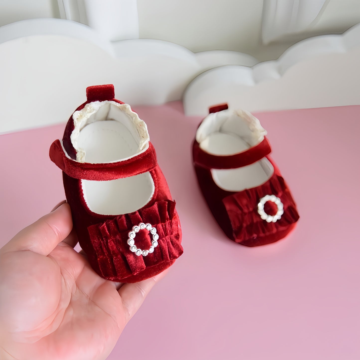 Baby shoes 2025 new baby girl princess single shoes soft sole non-slip toddler shoes spring and autumn Korean version one piece dropship