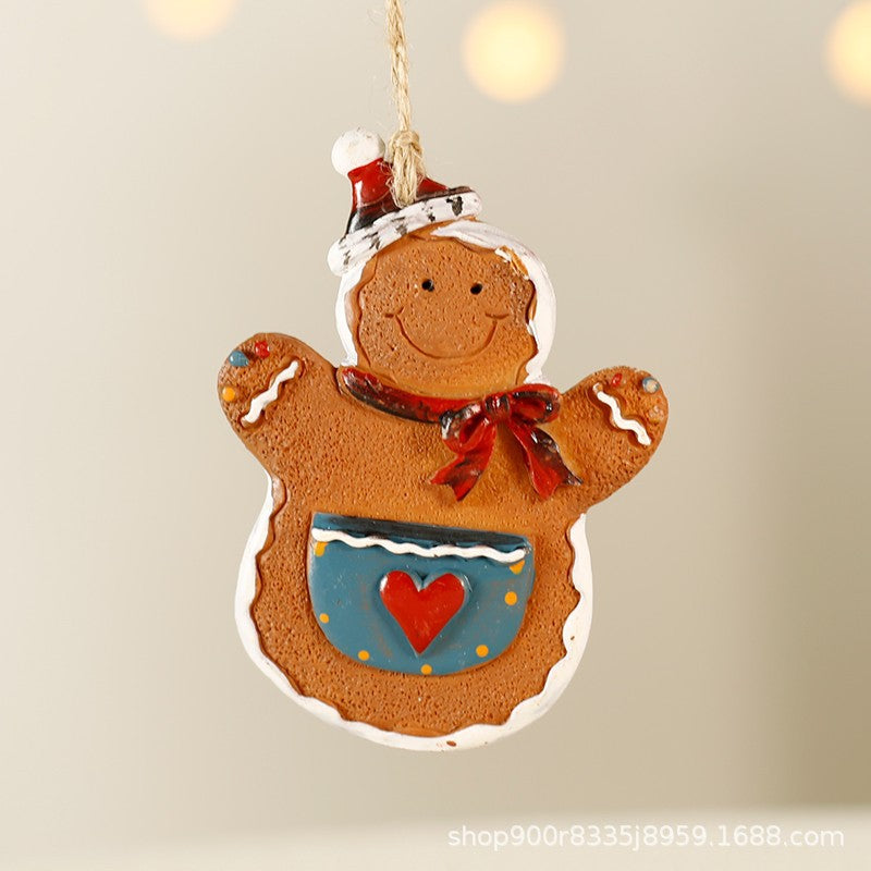 Cross-border Christmas ornaments, small pendants, Santa Claus, Christmas tree decoration pendants, small pendants, resin ornaments, gifts