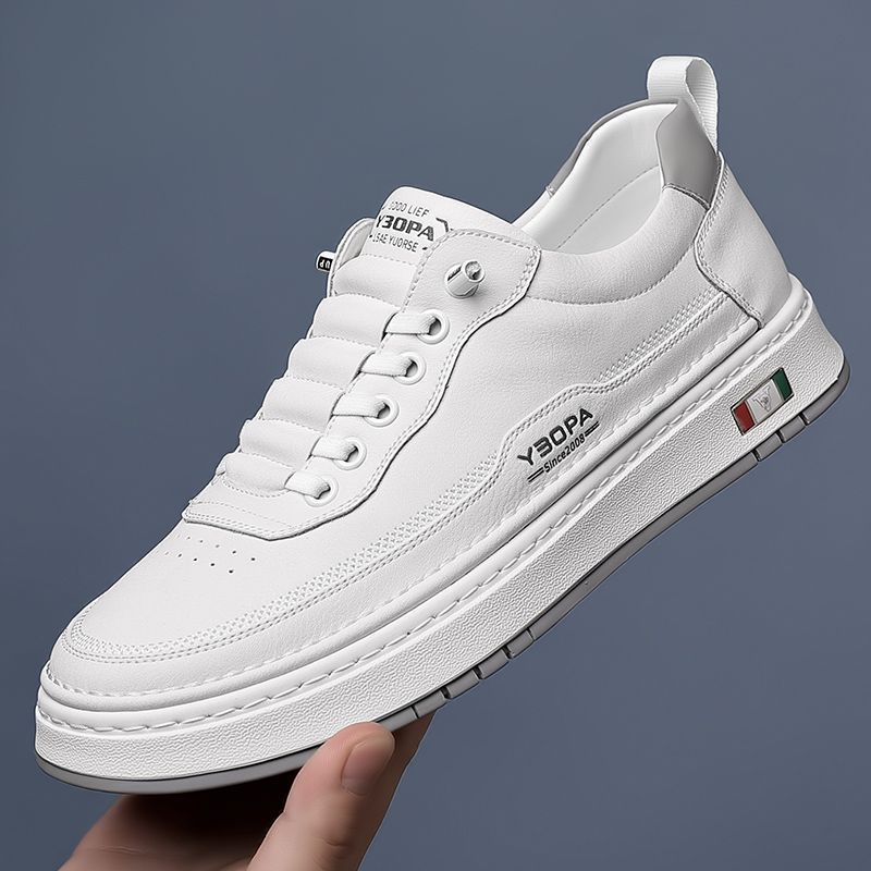 Small white shoes new men's business casual leather shoes men's handmade online plus size 48 youth versatile shoes 7088