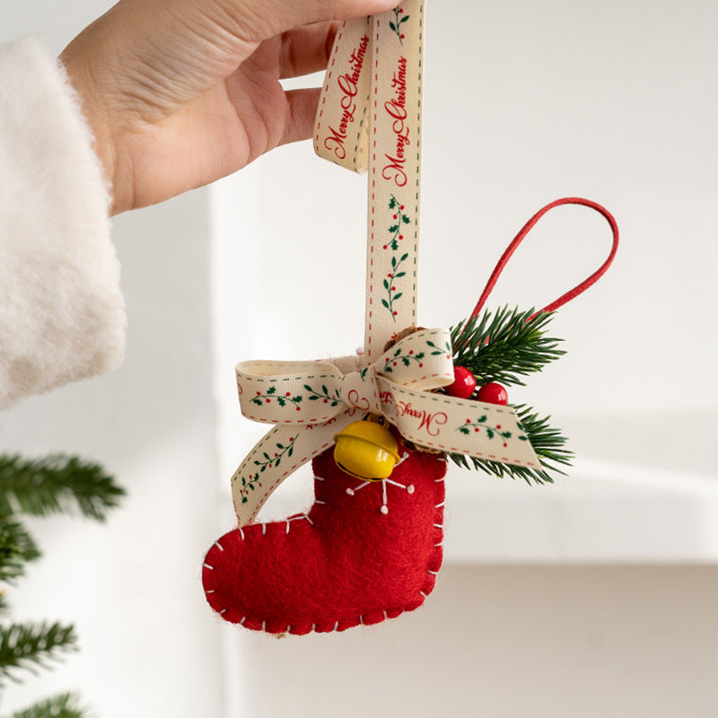 Cross-border New Christmas Car Hanging Christmas Decoration Bell Pendant Christmas Tree Decoration Christmas Gift