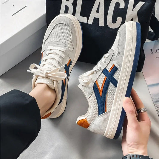 Men's Shoes 2024 New Summer Breathable Mesh Forrest Gump Flat Shoes Versatile Heightened Canvas Shoes Athleisure Trendy Shoes