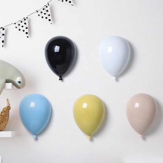 Colorful ceramic balloon wall wall hanging Nordic simple modern home children's room decoration hanging wall decoration